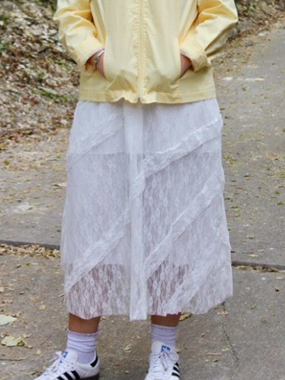 White Lace Maxi Skirt